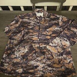 Men's Camouflage Zip-Up Sweater